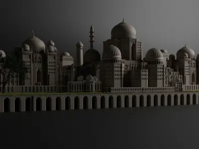 3d mahal shah palace in abu dhabi 3D model
