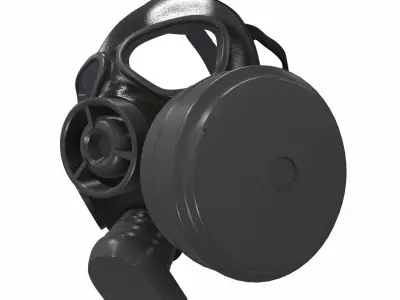 Gas Mask 02 3D model