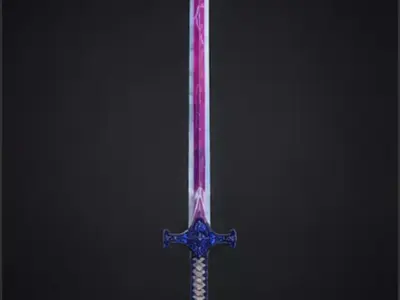 Celestial Prism Blade Low-poly 3D model