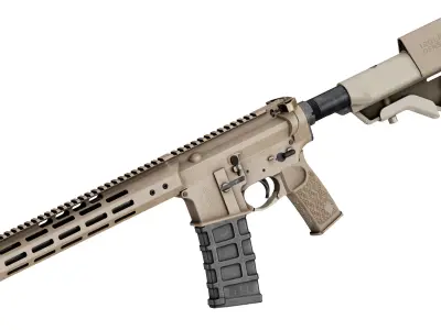 NOVESKE IRREGULAR DEFENSE CHAINSAW RIFLE Low-poly 3D model