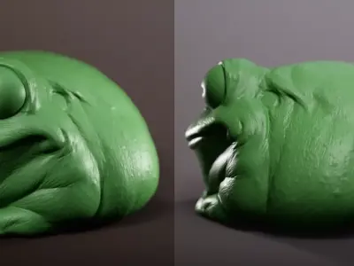 Fat Frog Free 3D print model