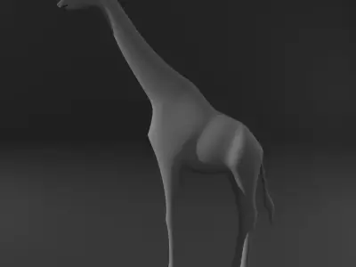 Giraffe lowpoly Low-poly 3D model