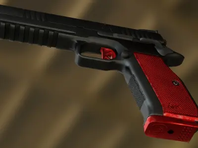 Dan Wesson DWX Low-poly 3D model