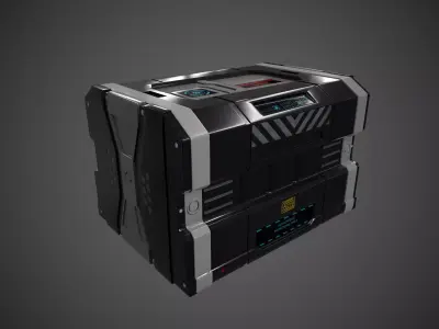 Sci-fi crate 3D model
