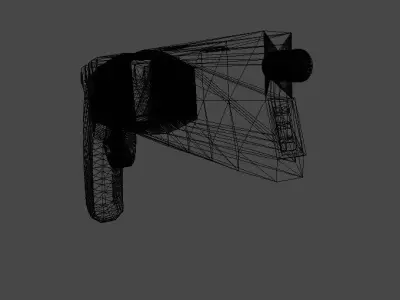 Golliath laser pistol Low-poly 3D model