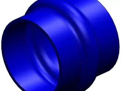3 silicone coupling hump hose Free 3D model