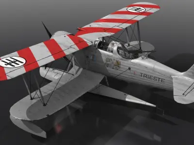 RO43 on board TRIESTE Low-poly 3D model