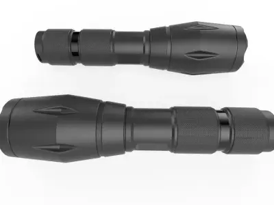 Flashlight M1 Low-poly 3D model