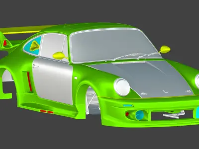 Porsche 930 Abflug Kit 3D model