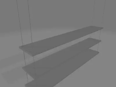 Hanging Shelf Free low-poly 3D model