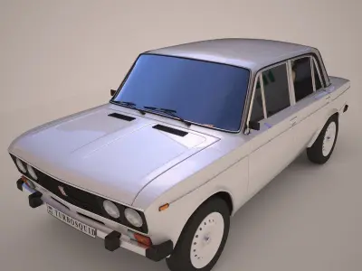  Vaz 2106 Russian Car Free 3D model