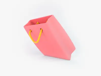 Cartoon Bag 3D model