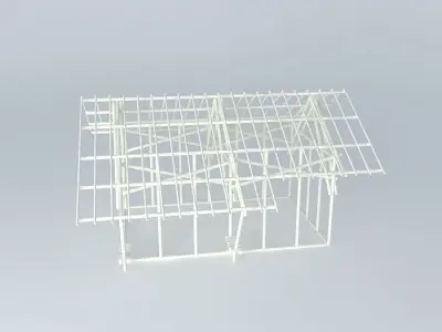 Bamboo house Free 3D model