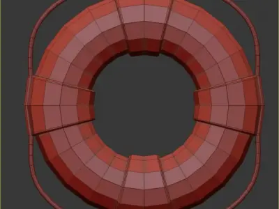 Lifebuoy life preserver 3D model