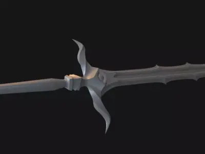 Demonic Sword Low-poly 3D model
