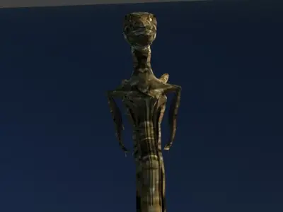 Sea Horse Rock Dragon Sculpt x Low Poly Free low-poly 3D model