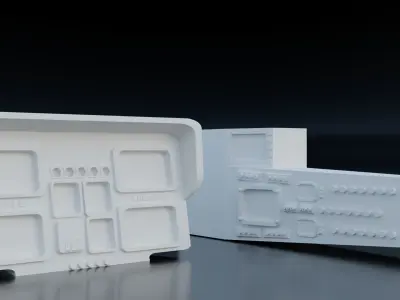 Cockpit EC135 3D print model