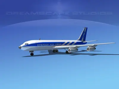 Boeing 707 Emerson Air Cargo 3D model