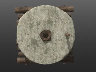 Historical Mill Low-poly 3D model