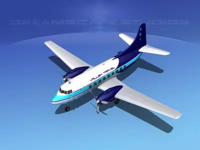 Martin 404 Valley Travel 3D model