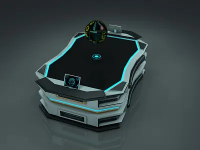 Sci Fi Table Free 3D model