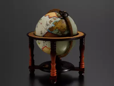 Antique Globe 4 3D print model