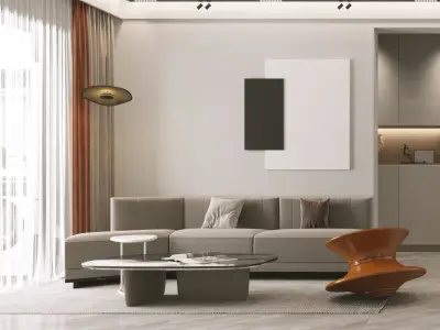 villa Modern Restaurant Home decoration 3D model