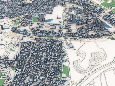 Erbil City Iraqi Kurdistan 3D model