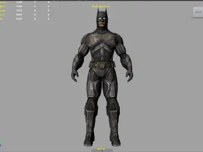 Batman Free low-poly 3D model