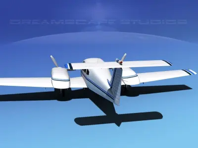 Piper PA-44-180 Seminole V04 3D model