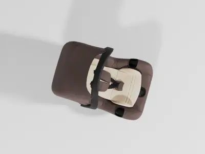 Fabric baby car seat for child 0-13 kg S Low-poly 3D model