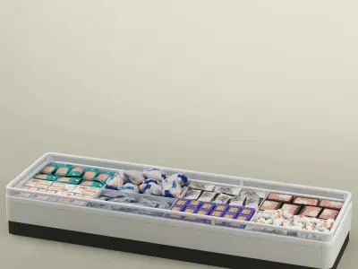 Store display refrigerator freezer 01 3D model