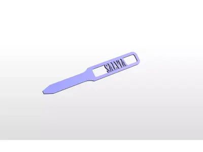 Salvia 3D Garden Marker 3D print model