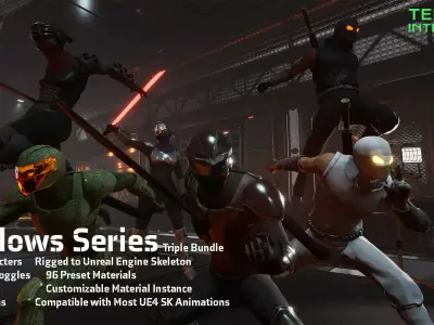 Shadow Series Pack Low-poly 3D model