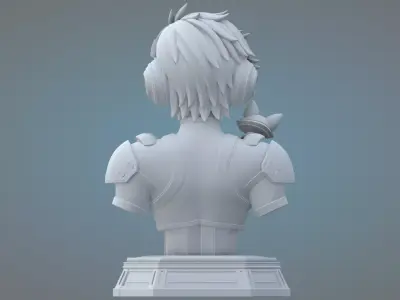 High-Detail Character Asset with Mini Fox PM-52 3D print model