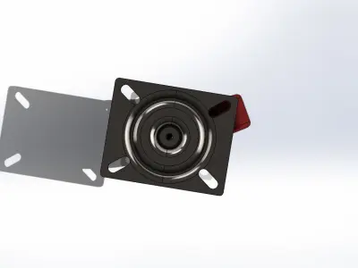 Rodizio Schioppa GL 414 PE Wheel 3D model