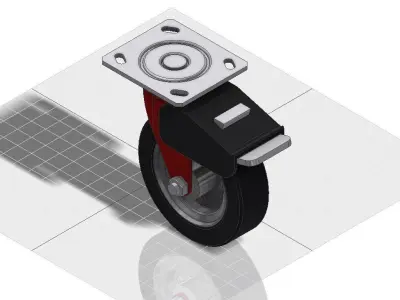 Rodzio Giratrio Caster Wheel Free 3D model