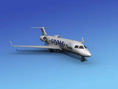 Canadair CRJ200 Adria 3D model