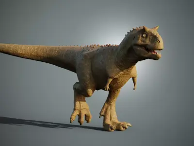 Carnotaurus Low-poly 3D model
