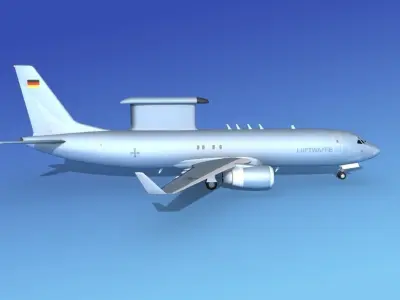 Boeing E-8 Posiedon AEWS Luftwaffe 3D model