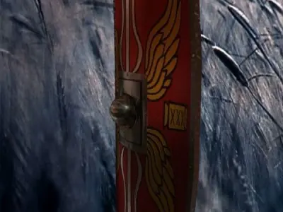 romans shield Low-poly 3D model