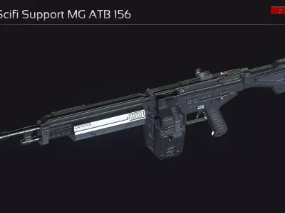 Scifi Support MG ATB 156 Low-poly 3D model