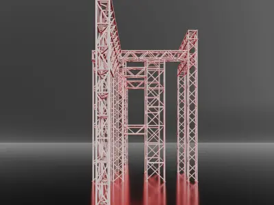 Steel constructions 3D model