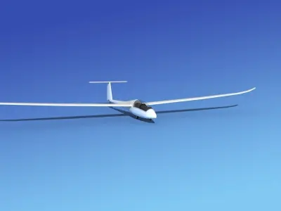 Duo Discus Sailplane Unmarked 3D model