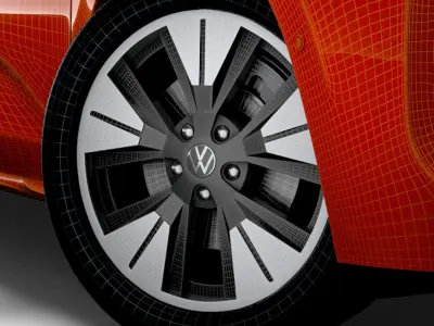 VW Multivan T7 2023 wheel 3D model