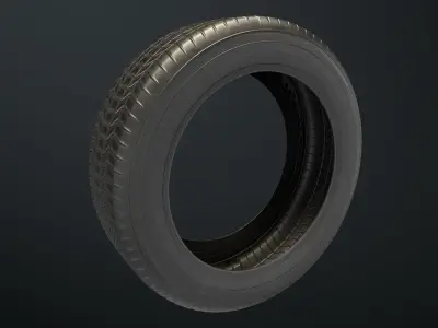 Low Poly Tire Low-poly 3D model