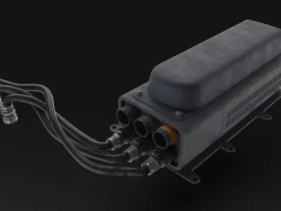 40 SUBD Military Vehicle Kitbash Elements 3D model