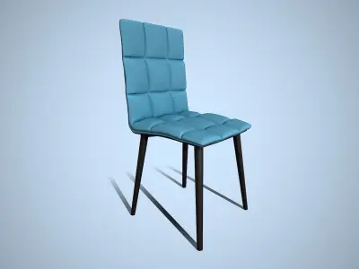 Modern dining chair Free low-poly 3D model