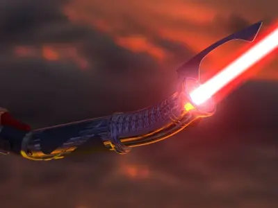 Count Dooku lightsaber 3D model