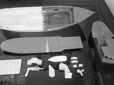1 100 Fishing boat RC Model Ship Instructions 3D print model Free 3D print model